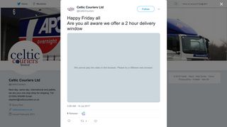Celtic Couriers Ltd on Twitter: 