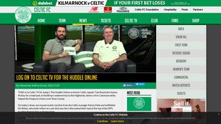 Log on to Celtic TV for the Huddle Online | CelticFC | Commercial News