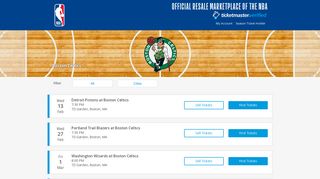 Boston Celtics Tickets 2018-19 | NBA Official Resale Marketplace