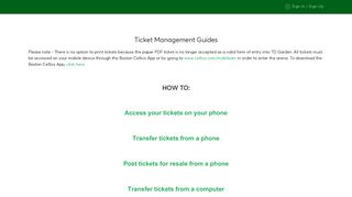 How To Manage Tickets |