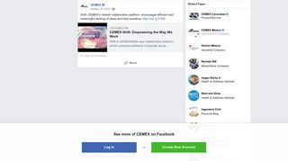 CEMEX - Shift, CEMEX's newest collaboration platform,... | Facebook
