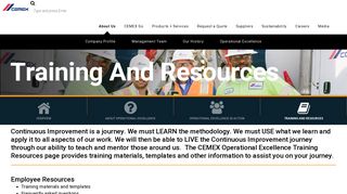 Training and Resources - CEMEX USA - CEMEX