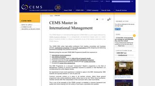 CEMS Master in International Management | CEMS
