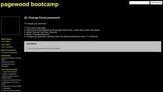 22. Change Cenet password - pagewood bootcamp - Google Sites