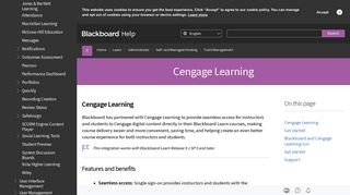 Cengage Learning | Blackboard Help