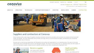 Suppliers and contractors at Cenovus