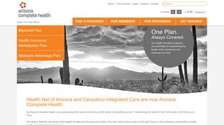 Arizona Complete Health: Home