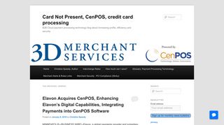 CenPOS | Card Not Present, CenPOS, credit card processing