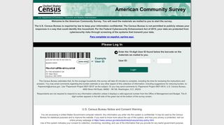 Login | American Community Survey (ACS) - Census Bureau