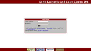 Socio Economic and Caste Census 2011 :: Login Page