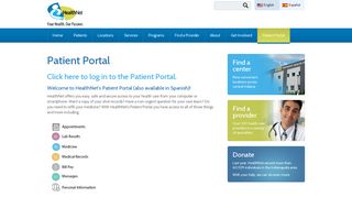 Patient Portal | HealthNet | Health services to the medically underserved
