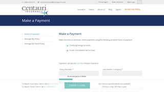 Pay Online One-Time Or Auto Online Payments - Centauri