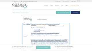 Pay Bill - Centauri Insurance