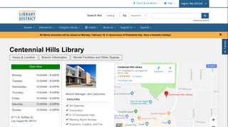 Centennial Hills Library | Las Vegas-Clark County Library District
