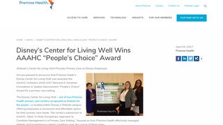 Disney's Center for Living Well Wins AAAHC People's Choice Award ...