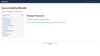 ncaccount: Change Password