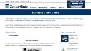 Business Credit Cards | CenterState Bank