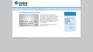 Central State Bank Visa® Credit Card