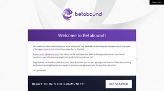 Welcome to Betabound!