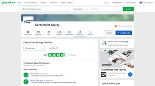 CenterPoint Energy Employee Benefits and Perks | Glassdoor