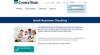 Small Business Checking | CenterState Bank