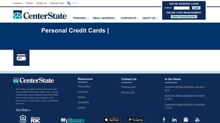 Personal Credit Cards | CenterState Bank