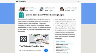 Center State Bank Online Banking Login - CC Bank