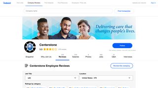 Working at Centerstone: 370 Reviews | Indeed.com