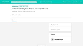 Central Texas Primary Care Research Network (CenTex Net) | Agency ...