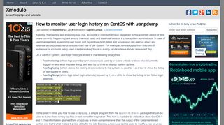 How to monitor user login history on CentOS with utmpdump - Xmodulo
