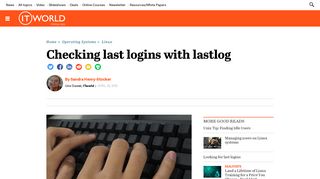 Checking last logins with lastlog | ITworld