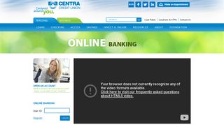 Online Banking | Centra Credit Union