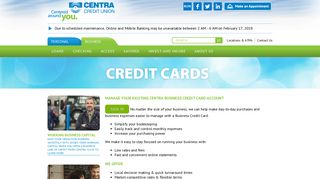 Business Credit Card | Centra Credit Union