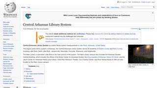 Central Arkansas Library System - Wikipedia