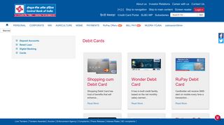 Debit Cards - Central Bank of India
