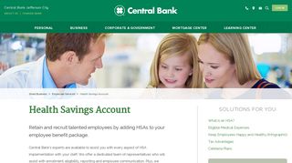 Health Savings Accounts for Business-Employee Benefits | Central Bank