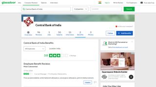 Central Bank of India Employee Benefits and Perks | Glassdoor.co.in