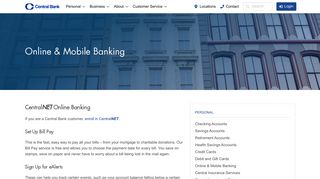Personal Online Banking and Mobile Banking | Central Bank