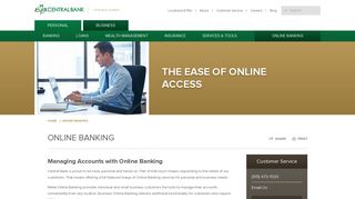 Online Banking- Central Bank: Des Moines Spirit Lake Storm Lake