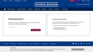 Forgotten password - Central Banking
