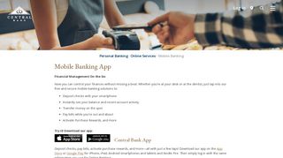Mobile Banking | Central Bank Utah