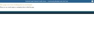 Welcome to Central Coast Federal Credit Union - Online Banking ...