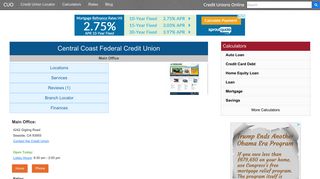 Central Coast Federal Credit Union - Seaside, CA - Credit Unions Online