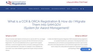 CCR Registration - Central Contractor Registration | ORCA ...