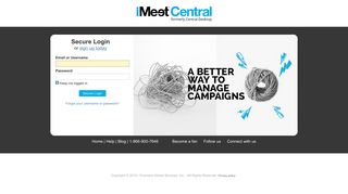 Central Desktop - Organizer Login - iMeet Central