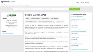 Work at Central Garden & Pet | CareerBuilder