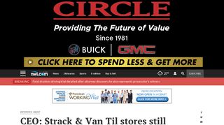 CEO: Strack & Van Til stores still open for business, trying for sale ...