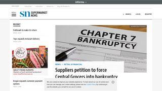 Suppliers petition to force Central Grocers into bankruptcy ...