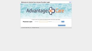 Central Care Access Login