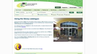 WebOPAC Central Highlands Library Service Catalogue